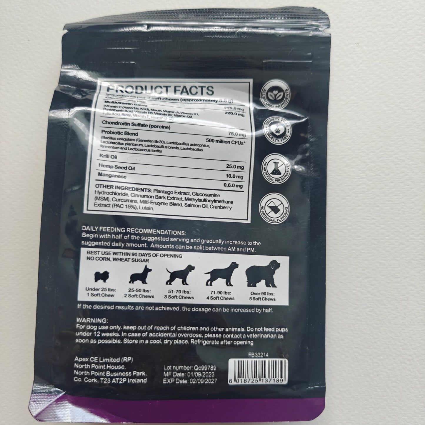 15 in 1 Dog Multivitamin - Brand New